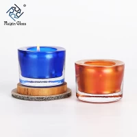 China Goblet candle holder clear 3 inch glass candle holder wholesale manufacturer