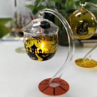 Chine Bougeoirs en verre Halloween fabricant