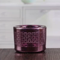 Chine Porte-bougies violets Porte-bougie en verre suspendu grossiste fabricant