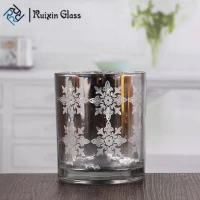 China Silver glass candle holders votives candle holders wholesale manufacturer