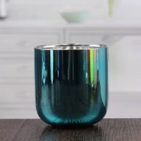 China Wholesale cyan decorative candle sets beautiful candle cups for candlesticks manufacturer