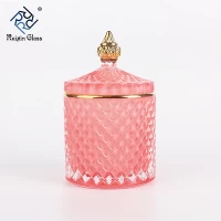 China Wholesale elegant candlestick ceramic candle holder with lid manufacturer