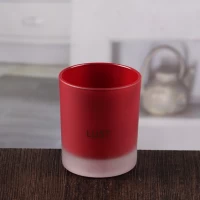 China Wholesale red round glass candle holders small candles for candlesticks manufacturer
