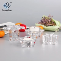 China 2017 most popular creative romantic glass candle cup hurricane candle holder for candlelight dinner birthday party manufacturer