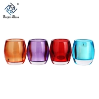Cina Portacandele in ferro di vetro colorato classico per decorazioni di nozze produttore