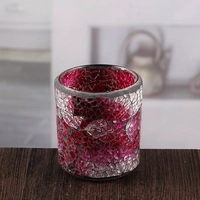Chine Bougies en forme de bougie à la mosaïque rouge fabricant