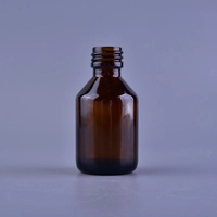 China Großhandel verschiedene Kapazität kleine bernsteinfarbige Glasflasche Hersteller
