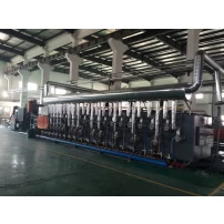 China Gas heating continuous mesh belt conveyor heat treatment furnace/Gas fired furnace manufacturer