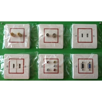 USB wall plate charger