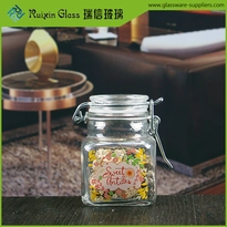 Glass jar and bottle