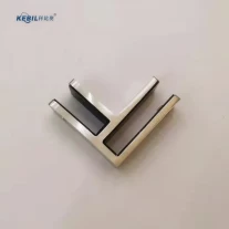 China CRL Railing Hardware Square Corner Clip 12mm Glass Clamp manufacturer