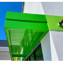 China Customized Commercial and Residential Aluminum Alloy Entrance Door Patio Canopies Awnings for Sunshade Rain Waterproof manufacturer