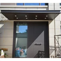 China Customized Low Maintenance Durable Aluminium Alloy Entrance Door Canopies Elegant Pavilion Awning manufacturer