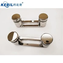 China 316 Stainless Steel Glass Clip Insert Fitting Glass Standoff for Glass Stair Railing Balustrades & Handrails with Mirror Finish manufacturer