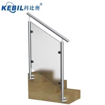 China 1.1 meter hoogte RVS glazen balustrade post van dek glazen railing systeem fabrikant