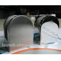 Kiina 3/8 "ruostumaton teräs kaide viesti lasi ClipArt tasainen pohja, MOQ: 1kpl valmistaja