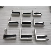 China 316 Stainless Steel Square Wall Mounted Glass Clamp Clip Bracket Holder on Tempered or Laminated Glass manufacturer