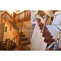 China 316 stainless steel wire rope stair Railings manufacturer