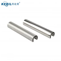 China 5.8 meter stainless steel mini slot rail for glass fencing or balcony handrail manufacturer