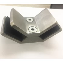 China 90 degree corner glass holding clamp for 12-15mm glass, stainless steel 316 manufacturer