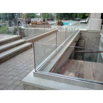 China Frameless aluminum U channel deck railing or glass bottom fix channel groove tube fabrikant
