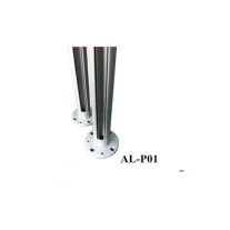 China Aluminum glass railing system 90 degree post fabricante
