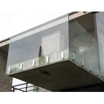 Kiina Arkkitehtuuri Side Asennuslasi Kytke parvekkeelle Framelsss Glass Railing Design valmistaja