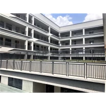 China Black color aluminum balcony railing design manufacturer
