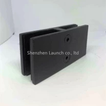 China Schwarze 180-Grad-Glasklemmen aus Edelstahl Hersteller