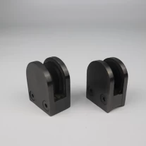 China Black glass clamps for glass door use manufacturer