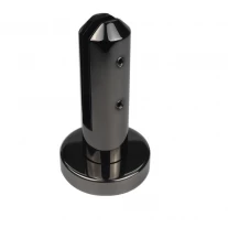 China Black stainless steel spigots with rubber for glass fencing manufacturer