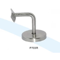 China Casting stainless steel staircase handrail bracket fixed on flat wall manufacturer
