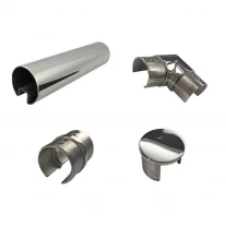 Cina Diametro 25,4 mm, 42,4 mm, 50,8 mm Tubo corrimano scanalato in acciaio inossidabile produttore