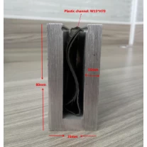 Cina Canale di alluminio U di balaustra di vetro frameless base a design vetro ringhiera balcone produttore