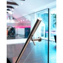 Chiny Glass handrail bracket for staircase producent
