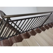 China Indoor Black Metal Galvanised steel stair Railing banisters manufacturer