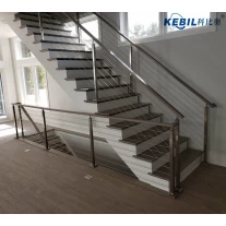 China Indoor Modern Stairs Stainless Steel Wire Cable Railing Systems/Building Deck Railing manufacturer