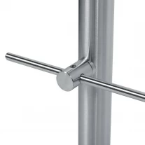 China Inox Stainless Steel Crossbar Railing Crossbar Holder Bar Connector manufacturer