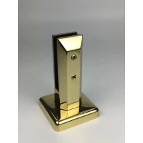 China Polished Gold finish Glass Clamps, Gold Color Glass Railing Spigots manufacturer