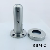 China Glasschutzzaun runden Bodenplatte Glaszapfen RBM-2 Hersteller