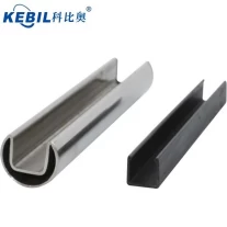 Cina Round 25.4mm slot rail tube or mini slot handrail pipe produttore