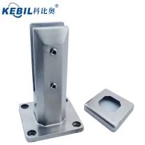 China Satin/Mirror Polished Square Glass Balustrades Spigots 168mm Height manufacturer