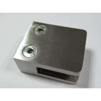 China Square Glass Clamps with Flat back stainless steel 316 for Use With Square Tubing or Other Flat Surfaces manufacturer