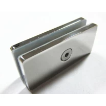 China Square glass holding clamp 80x35mm for 8-12mm tempered glass railing manufacturer