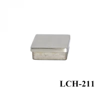 China Square stainless steel end cap for handrail LCH-211 manufacturer