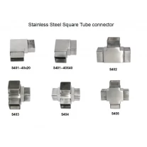 China Stainless Steel 2 Way 3 Way 4 Way Connector Square Tube Joint manufacturer