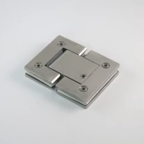 China 180 Degree Stainless Steel Bathroom Clamp Hydraulic Glass Shower Door Hinge manufacturer