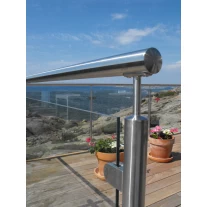 porcelana diseño moderno de vidrio barandilla de acero inoxidable barandilla puesto de barandilla de balcón fabricante