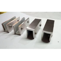 China Stainless steel 180 degree glass clamp for glass railing system manufacturer