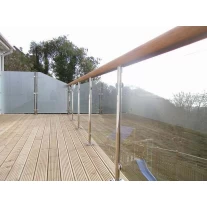 China Stainless steel 316 balustrade post for crystal clear glass railing and cable railing system manufacturer